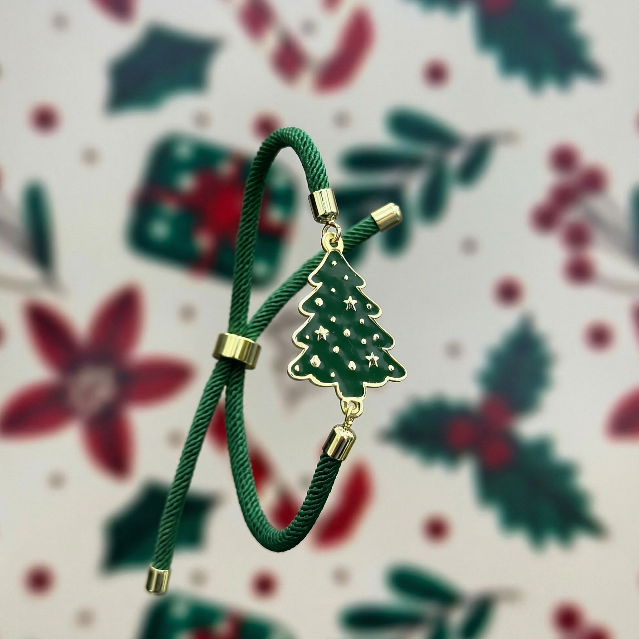 Christmas Tree Charm Bracelet