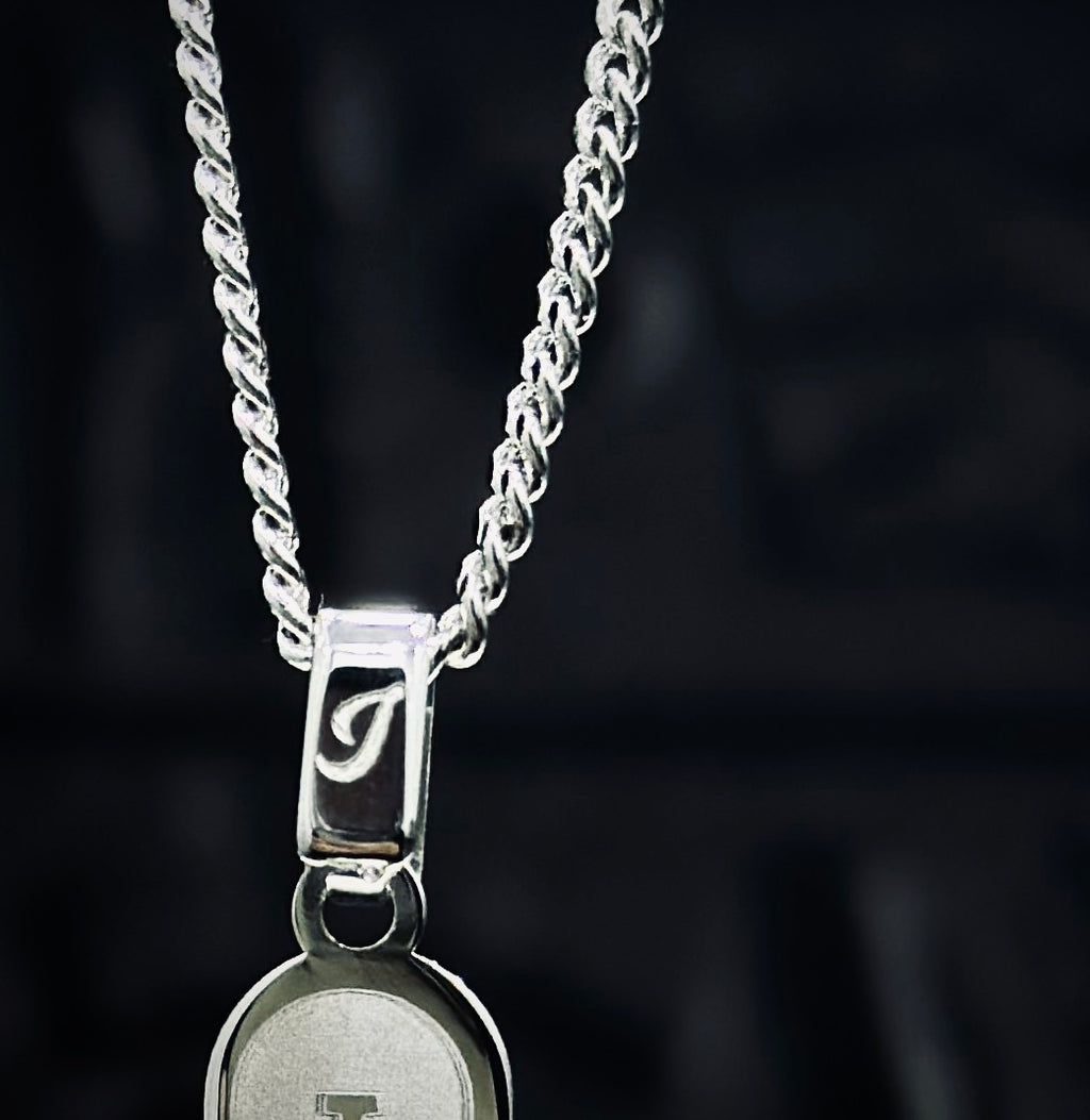 Custom Personalized Name Double Sided Necklace – Engraved with Your Chosen Name