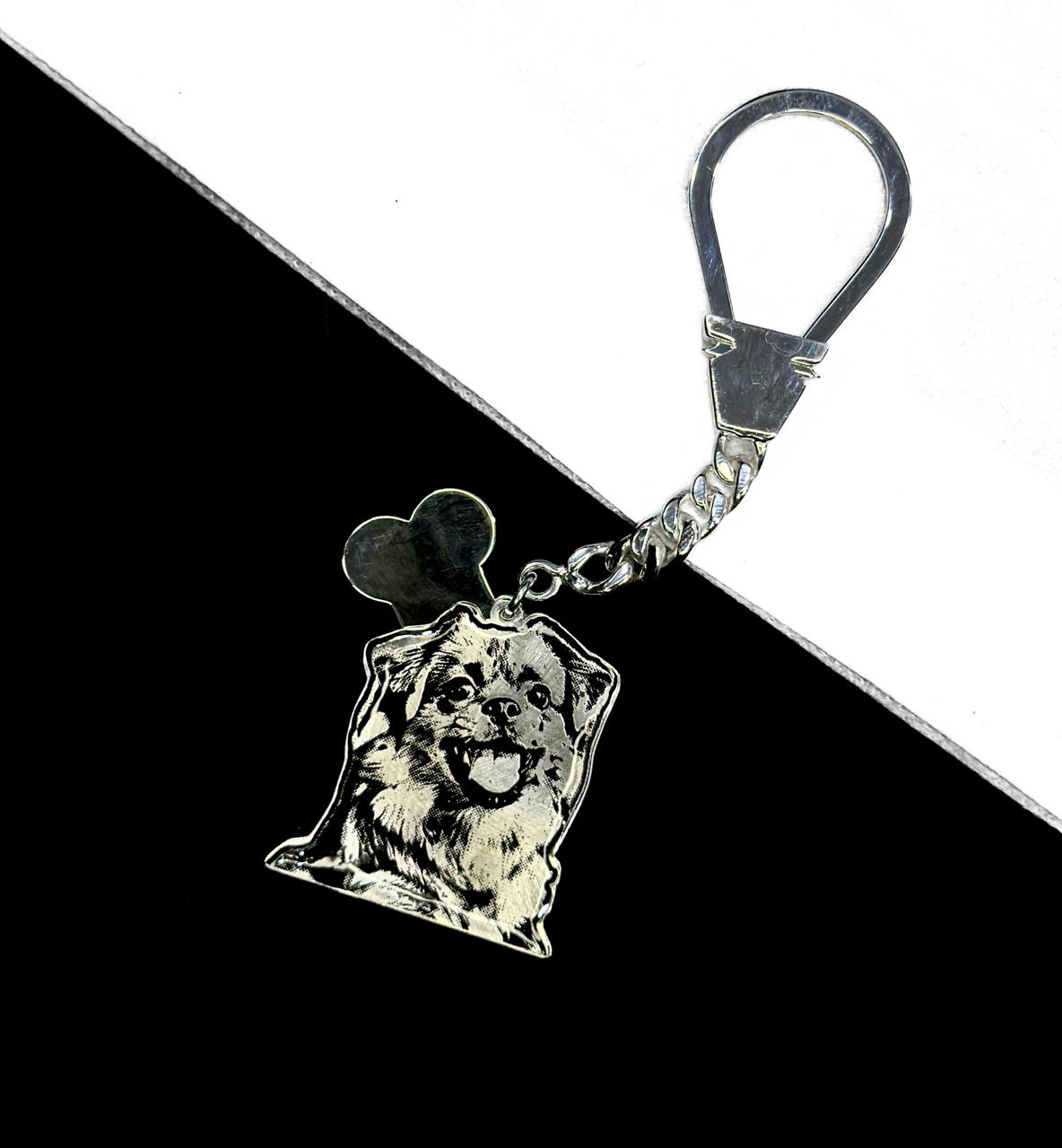 Personalized Pet Keychain | Custom Engraved Name or Photo