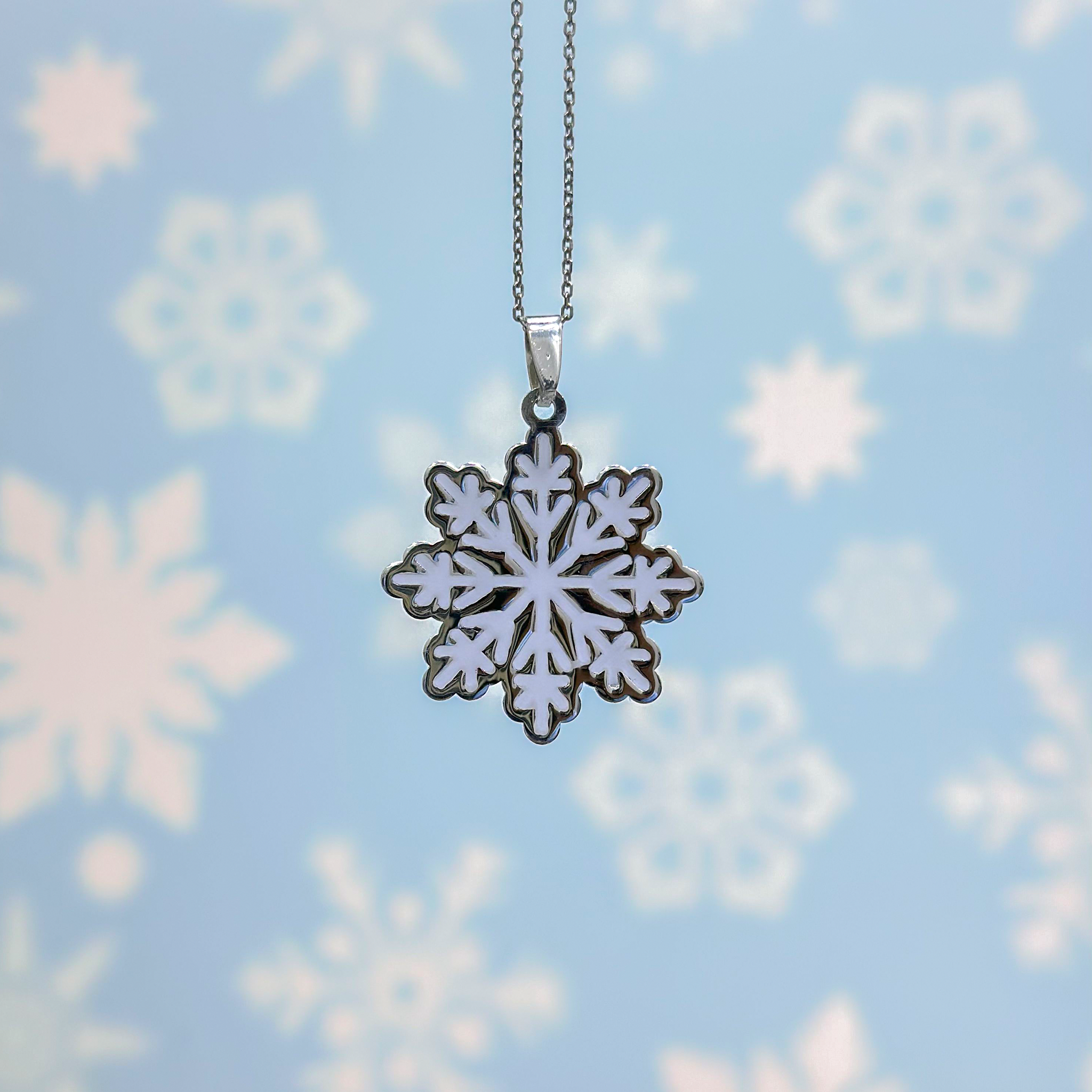 Christmas Snow Necklace